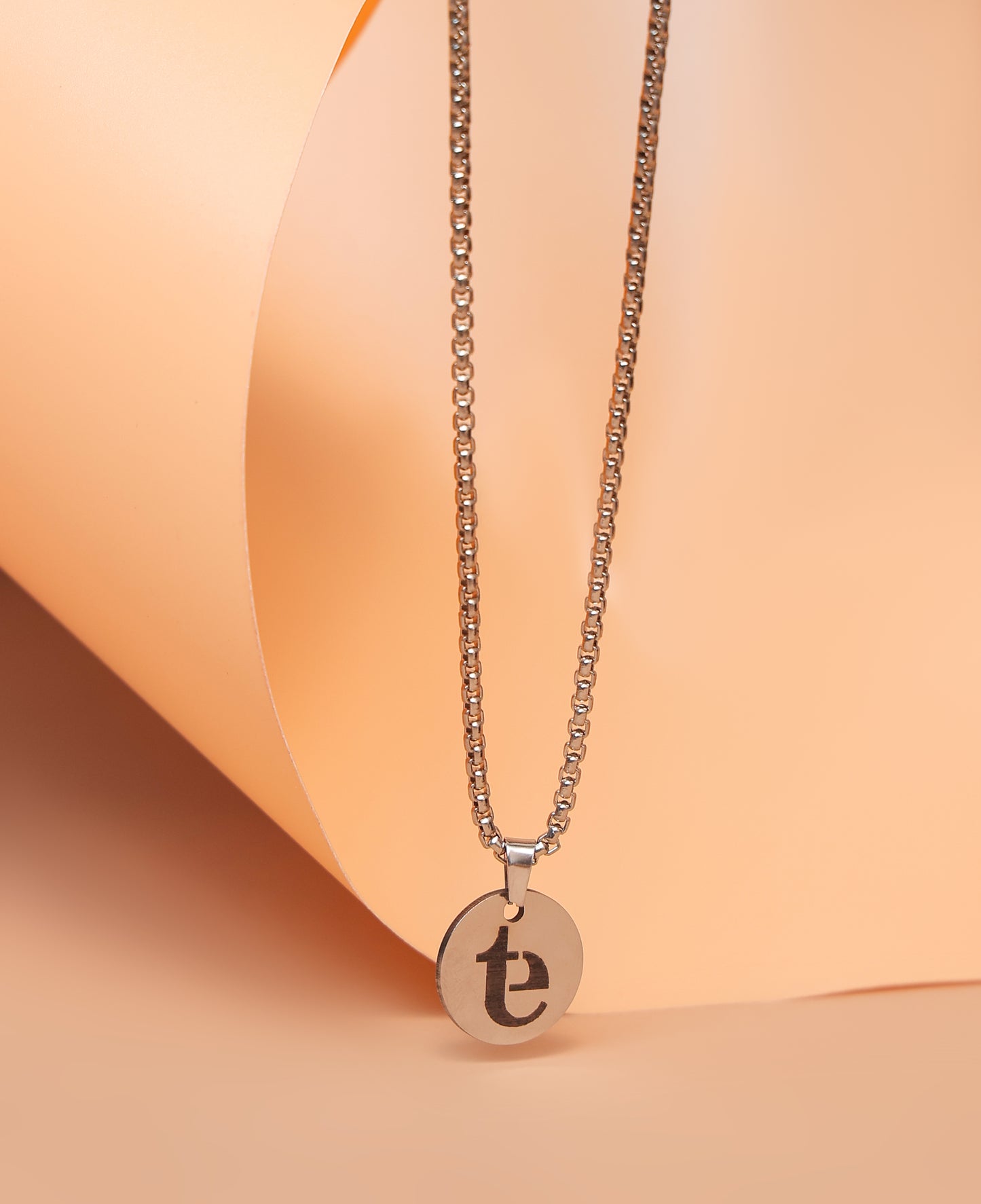 Personalized Stainless Steel Pendant Necklace | Custom Engraved Name | Gold, Rose Gold, Black & Silver | Stylish Gift for Men & Women