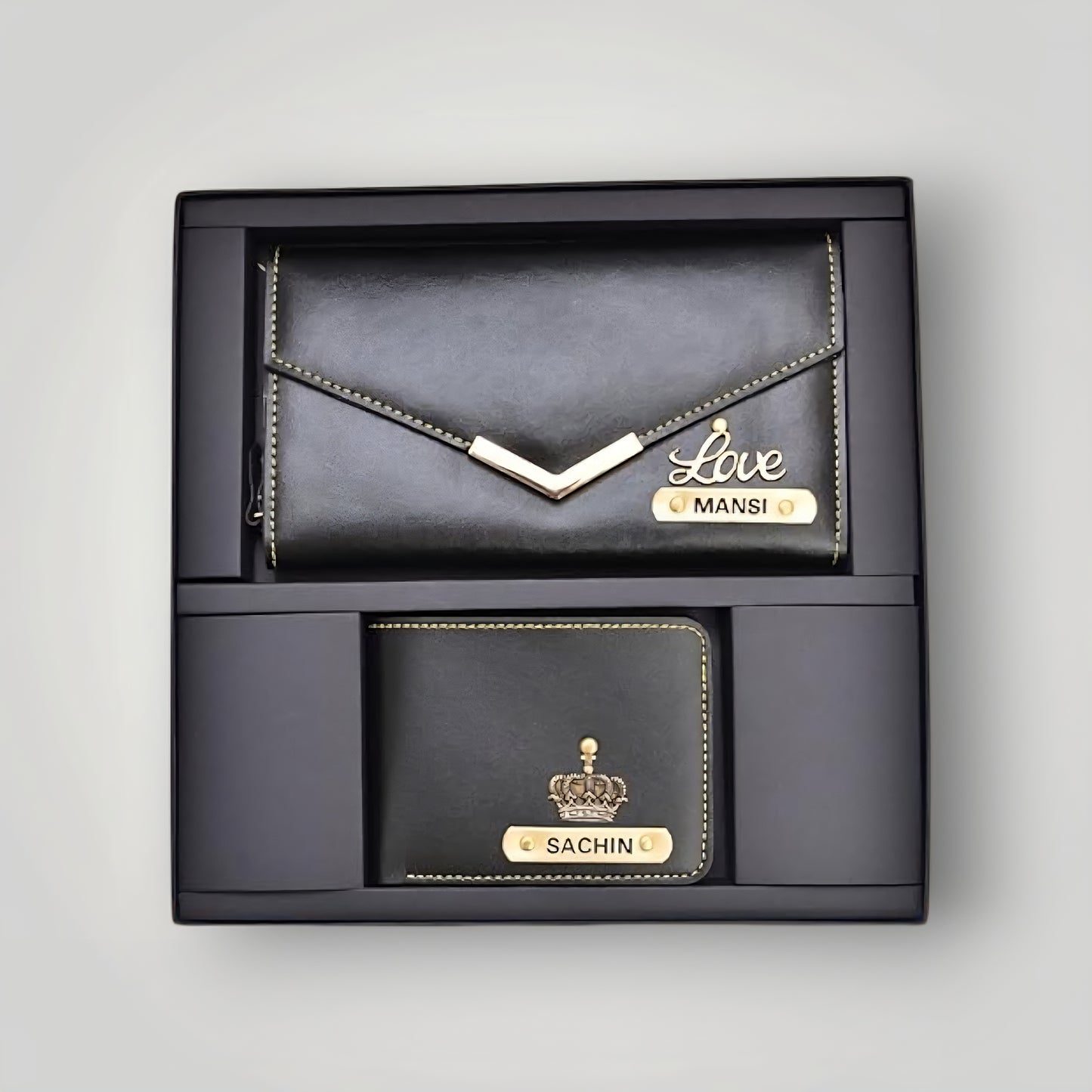 Custom Couple Wallet Set – Personalized Men’s & Women’s Wallets