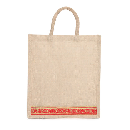 Eco-Friendly Jute Carry Bags | Reusable Shopping Bags for Daily Use with Zipper | Durable & Lightweight