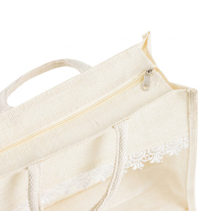 Jute Gift Hamper Bag with Transparent Window | Eco-Friendly Bag for Gifting, Return Gifts, Dry Fruits | Reusable Tote Bag