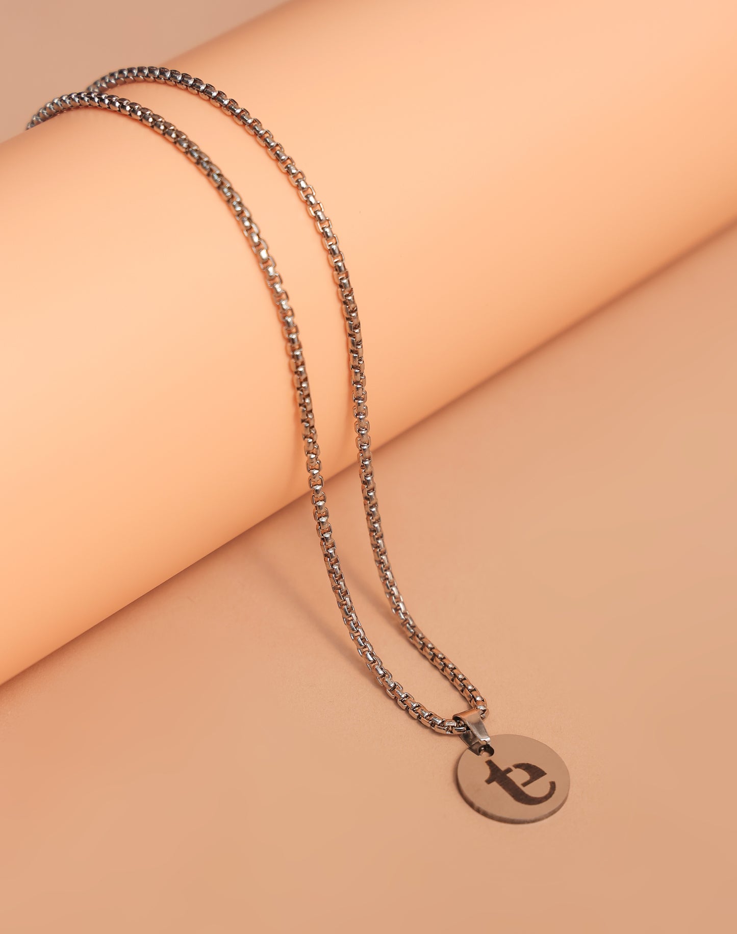 Personalized Stainless Steel  Pendant Necklace | Custom Engraved Name | Gold, Rose Gold, Black & Silver | Stylish Gift for Men & Women