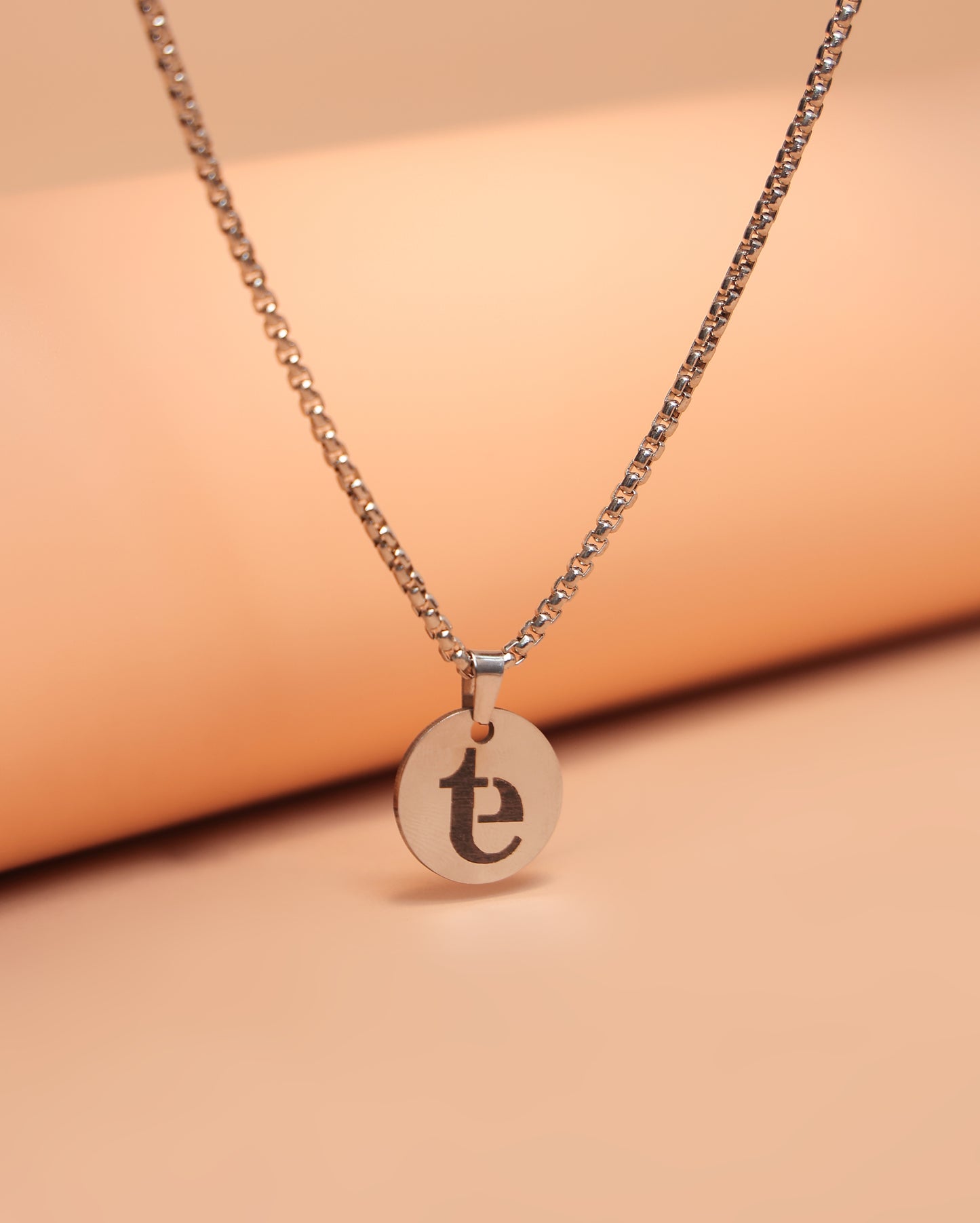 Personalized Stainless Steel  Pendant Necklace | Custom Engraved Name | Gold, Rose Gold, Black & Silver | Stylish Gift for Men & Women