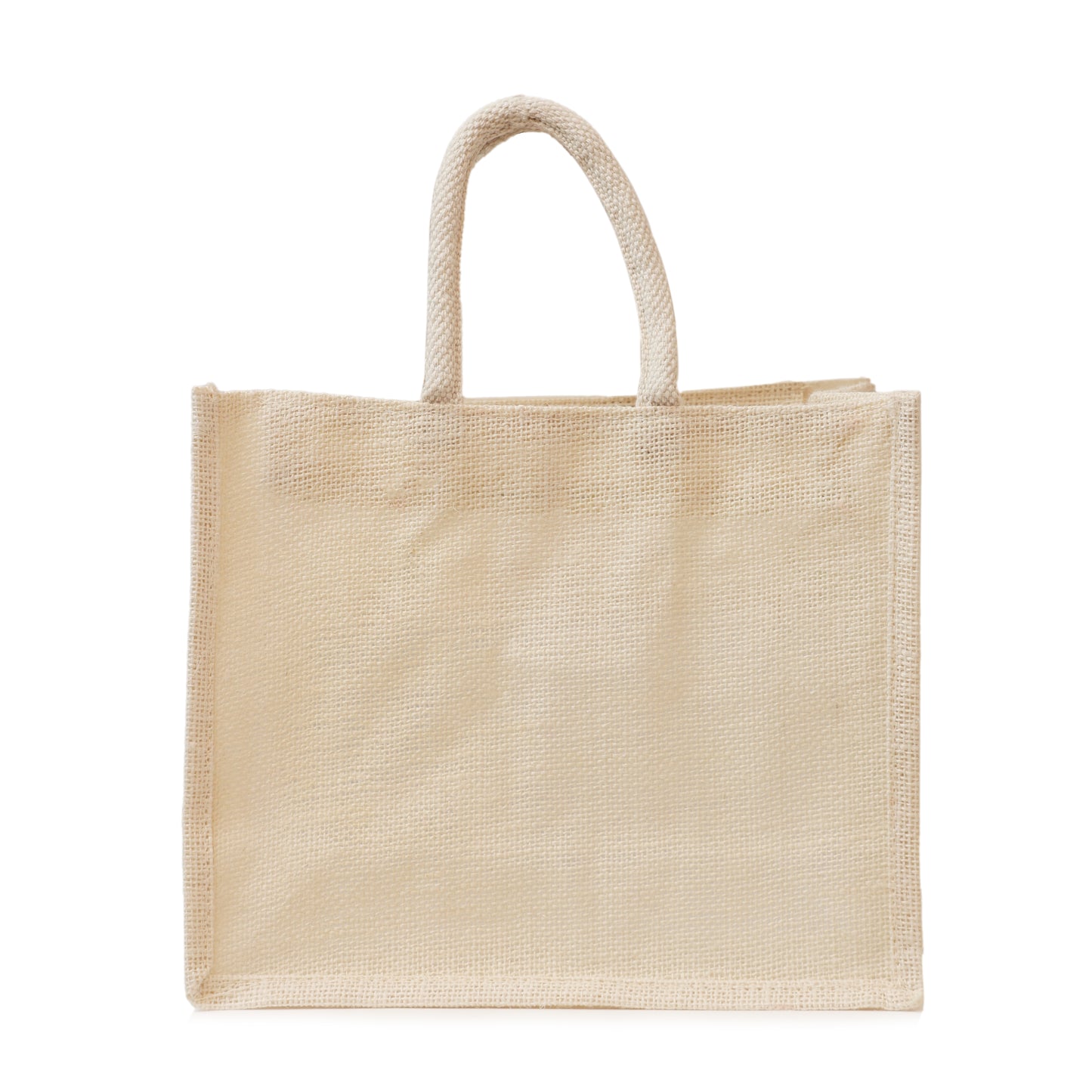 Jute Gift Bag with Transparent Window for Gifting & Return Gifts – (12x10x5 Inch, Natural)