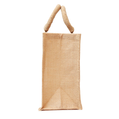 Jute Gift Bag with Transparent Window for Gifting & Return Gifts –   12*10*5 Inch