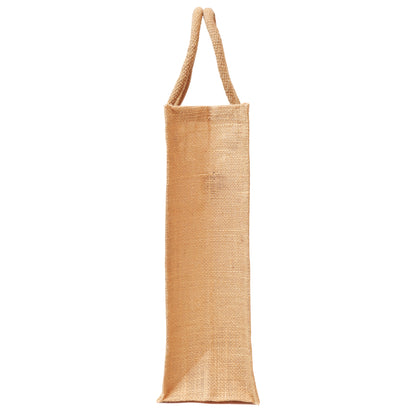 Eco-Friendly Jute Carry Bags – Available in Size 12x14x5 Inch | Reusable Shopping Bags for Daily Use with Zipper | Durable & Lightweight