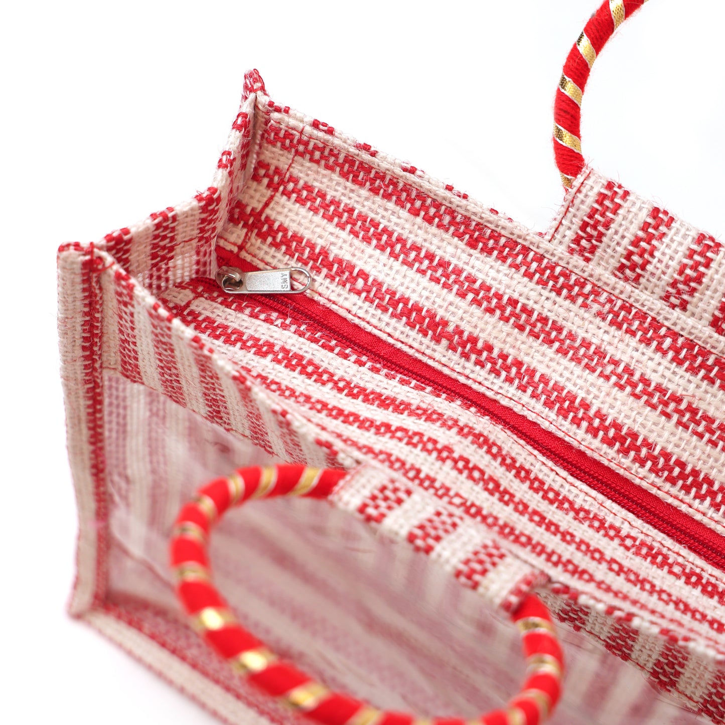 Jute Gift Bag with Transparent Window for Wedding Gifting & Return Gifts – 12x10x4 Inch