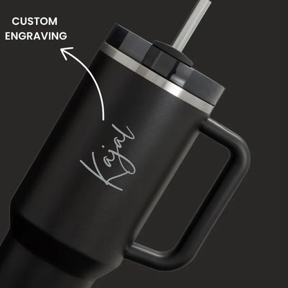 Customized Stanley Mug 1200ml | Personalized Stainless Steel Tumbler | Hot & Cold Insulated Flask | Custom Name Logo Gift Mug for Men & Women