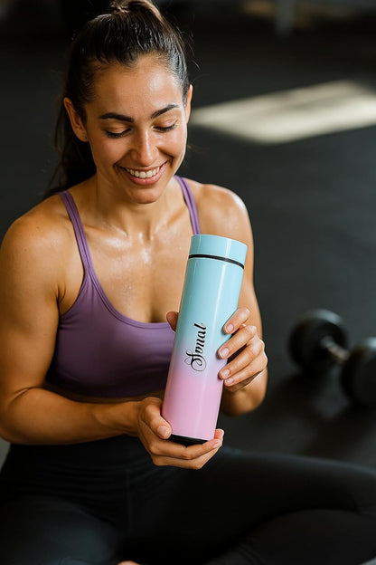 500ml Personalized Water Bottle | Stainless Steel | LED Temp Display | Hot & Cold