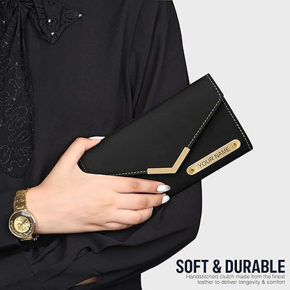 Etchvara Personalized Lady Wallet – Custom Name & Charm Gift for Her