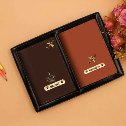 Etchvara Couple Passport Covers – Personalized Vegan Leather Gift