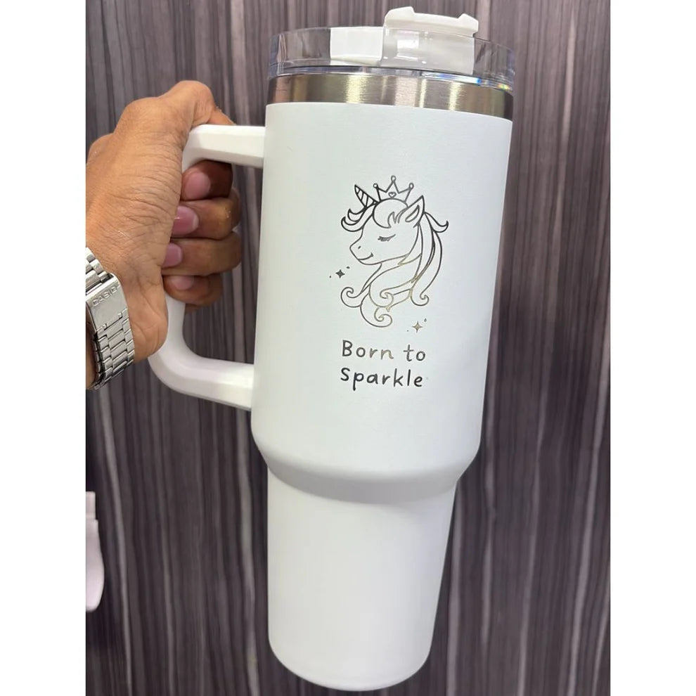 Customized Stanley Mug 1200ml | Personalized Stainless Steel Tumbler | Hot & Cold Insulated Flask | Custom Name Logo Gift Mug for Men & Women