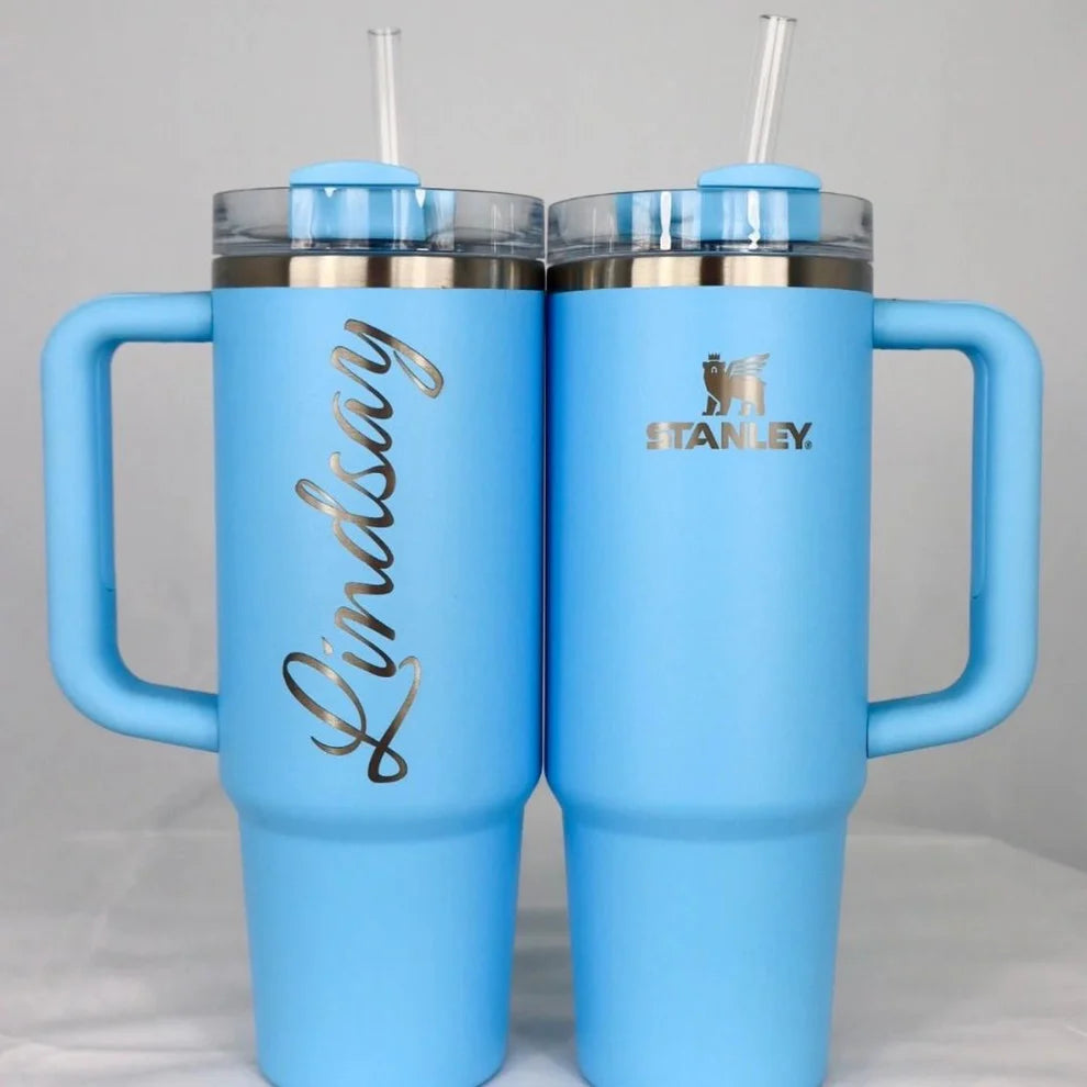 Customized Stanley Mug 1200ml | Personalized Stainless Steel Tumbler | Hot & Cold Insulated Flask | Custom Name Logo Gift Mug for Men & Women