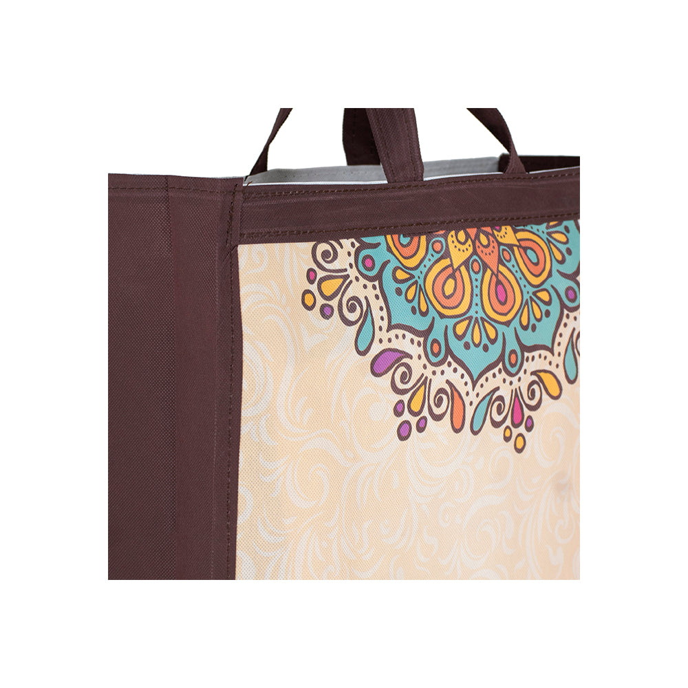 Etchvara Reusable Gift Bags with Matte Finish | Pack of 5 (17.5x15.5x5 inches)