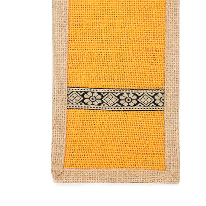 Set of 3 Eco-Friendly Jute Water Bottle Bags | Reusable Bottle Covers with Cotton Handles | Fits 1.5 to 2 Litre Bottles | Size 5x15x4.5 Inch