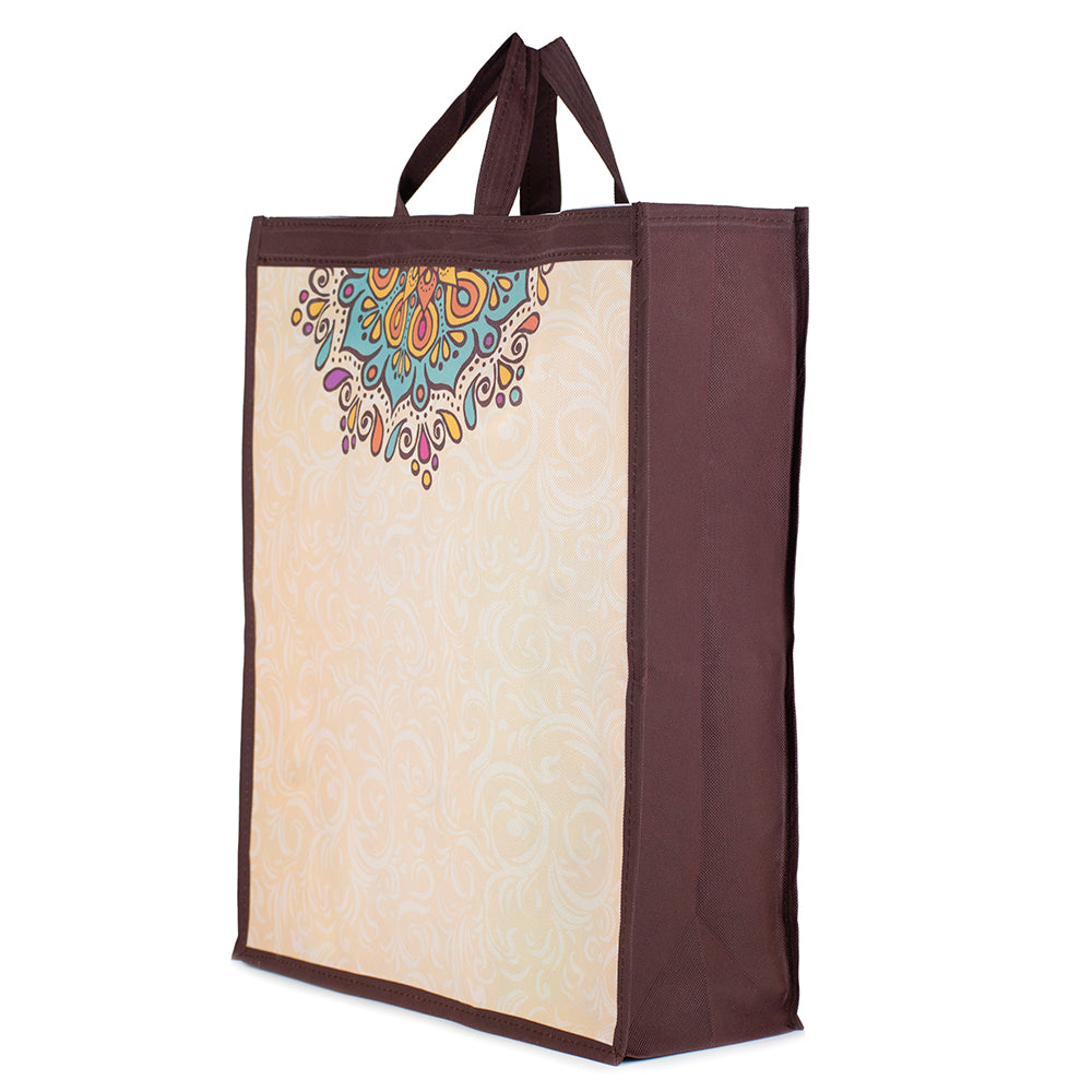 Etchvara Reusable Gift Bags with Matte Finish | Pack of 5 (17.5x15.5x5 inches)