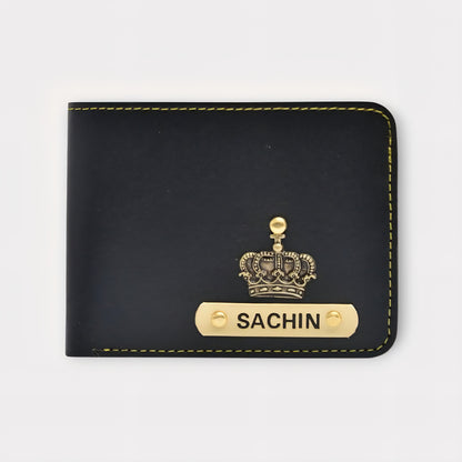 Personalized Men’s Gift Combo | Custom Leather Wallet, Passport Cover, Eyewear Case, Keychain & Temperature Bottle | 5-in-1 Gifting Set