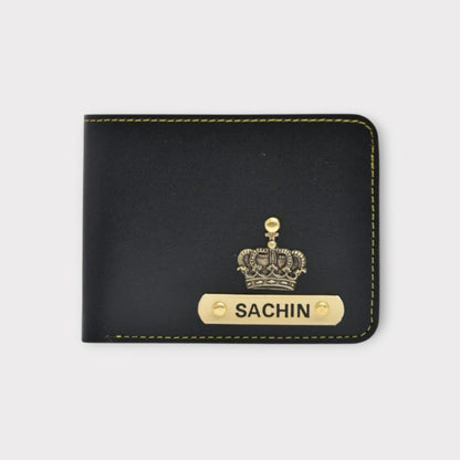 Etchvara Personalized Leather Wallet, Pen & Keychain Set – Gift for Men