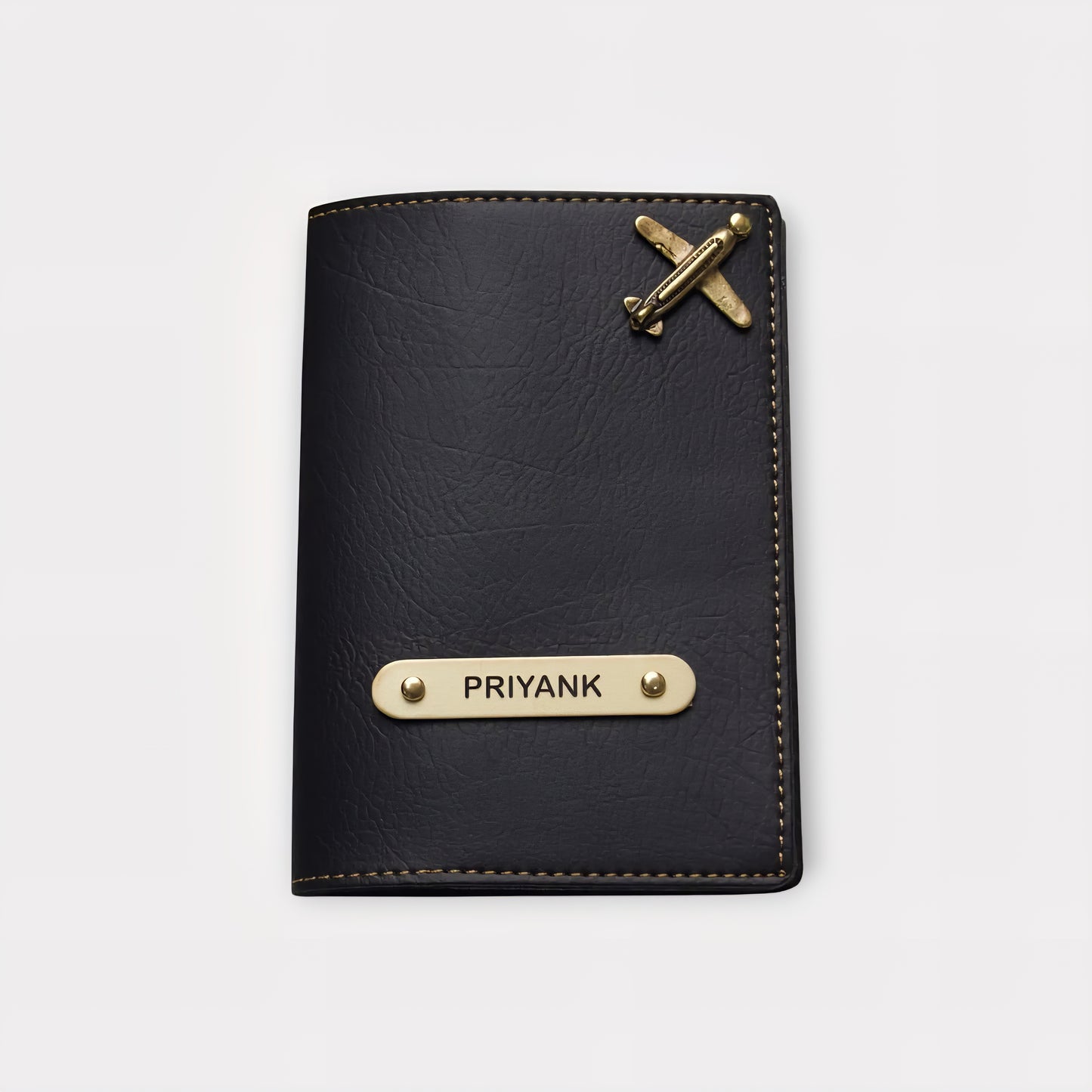 Etchvara 4-in-1 Personalized Leather Gift Set for Men – Wallet, Passport, Eyewear Case