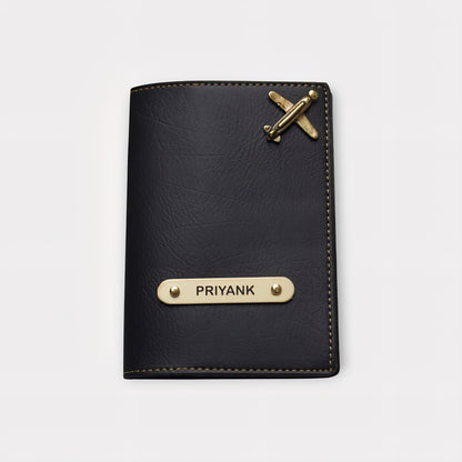 Etchvara 4-in-1 Personalized Leather Gift Set for Men – Wallet, Passport, Eyewear Case