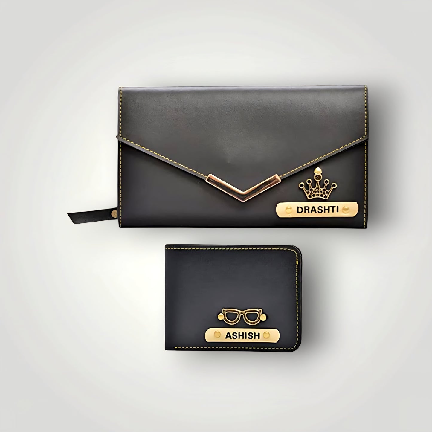 Custom Couple Wallet Set – Personalized Men’s & Women’s Wallets