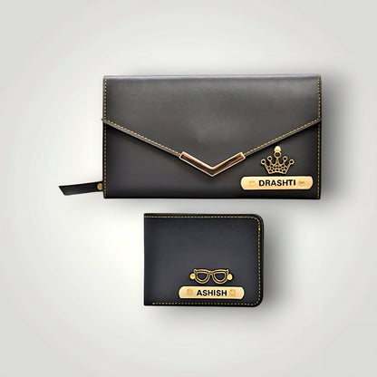 Custom Couple Wallet Set – Personalized Men’s & Women’s Wallets