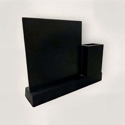 Multipurpose Desk Organizer with Infinity Calendar & Watch | Pen Stand with Business Card & Phone Holder | Office & Study Table Accessory