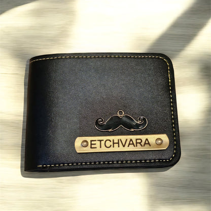 Etchvara Personalized Men’s Leather Gift Set – 3-in-1 Combo