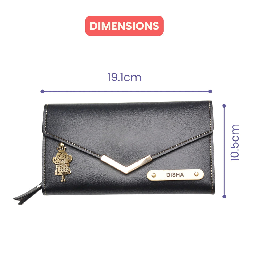 Etchvara Personalized Ladies 4 Pc Gift Set – Wallet, Passport Cover, Eyewear Case & Keychain for Raksha Bandhan, Birthday & Anniversary