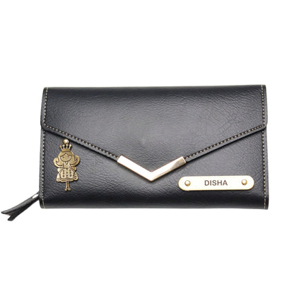 Etchvara Personalized Ladies 4 Pc Gift Set – Wallet, Passport Cover, Eyewear Case & Keychain for Raksha Bandhan, Birthday & Anniversary