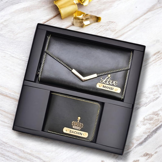 Custom Couple Wallet Set – Personalized Men’s & Women’s Wallets