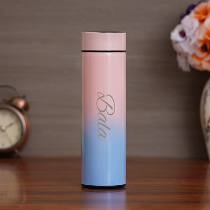 500ml Personalized Water Bottle | Stainless Steel | LED Temp Display | Hot & Cold