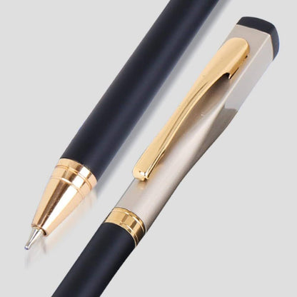 Personalized Black Satin Finish Ball Pen | Magnetic Cap | Custom Name Engraving | Elegant Office & Gift Pen | Blue Ink