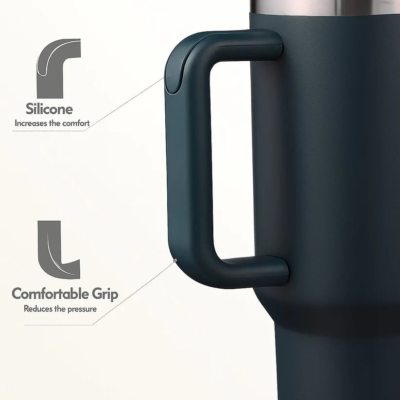 Customized Stanley Mug 1200ml | Personalized Stainless Steel Tumbler | Hot & Cold Insulated Flask | Custom Name Logo Gift Mug for Men & Women