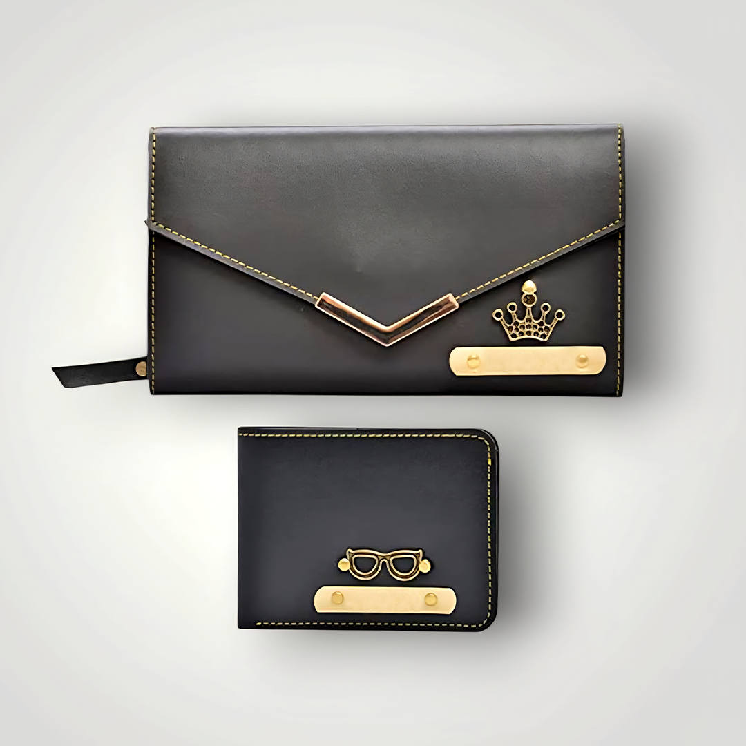 Custom Couple Wallet Set – Personalized Men’s & Women’s Wallets
