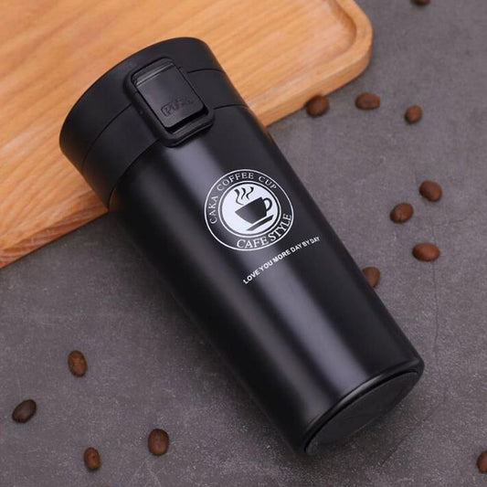 300ml Stainless Steel Coffee Mug – Vacuum Insulated Travel Tumbler with Flip Lid & Mesh Filter, Hot & Cold Beverage Mug, Gift for Men & Women