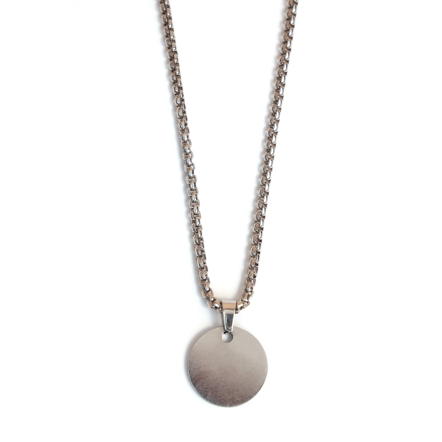 Personalized Stainless Steel  Pendant Necklace | Custom Engraved Name | Gold, Rose Gold, Black & Silver | Stylish Gift for Men & Women