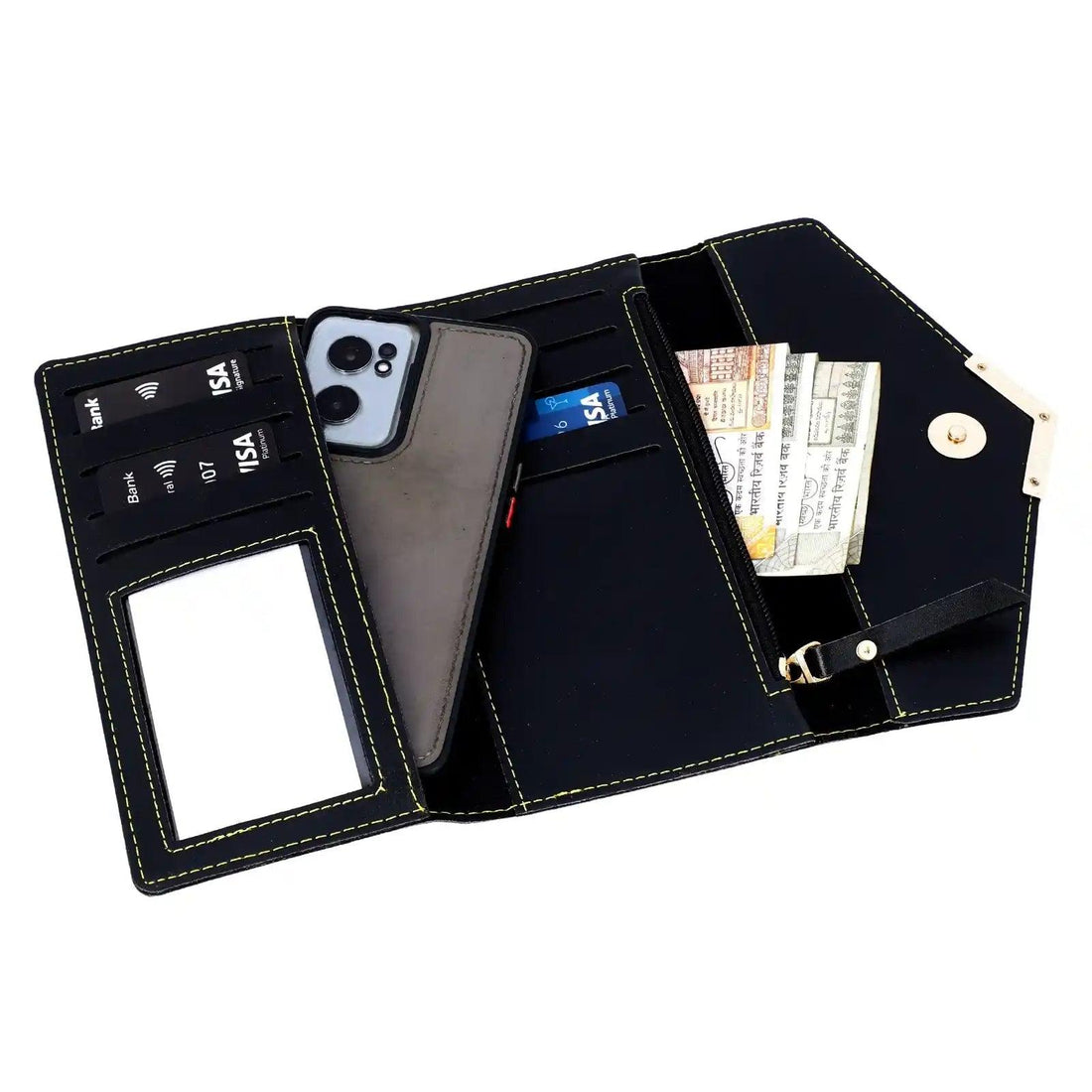 Etchvara Personalized Lady Wallet – Custom Name & Charm Gift for Her